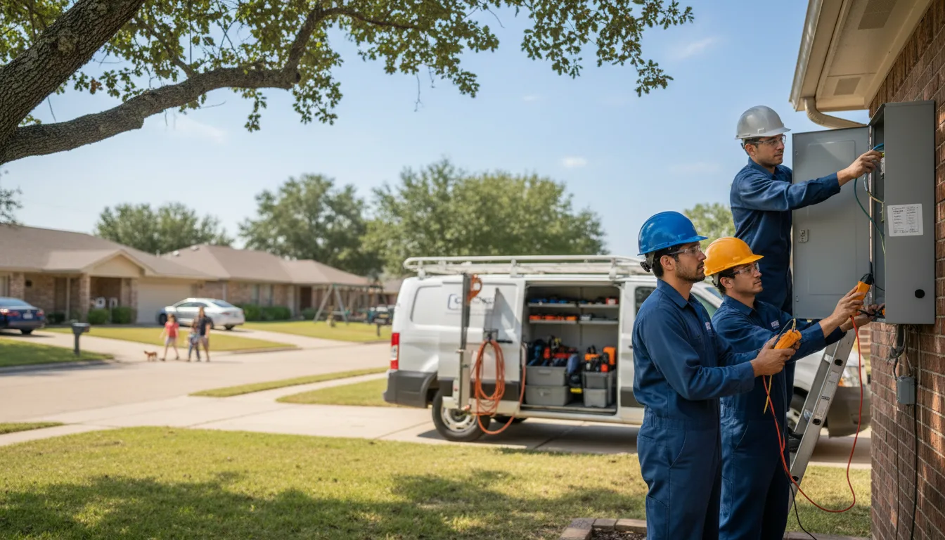 Certified electrician providing emergency electrical services in Lavelle, PA